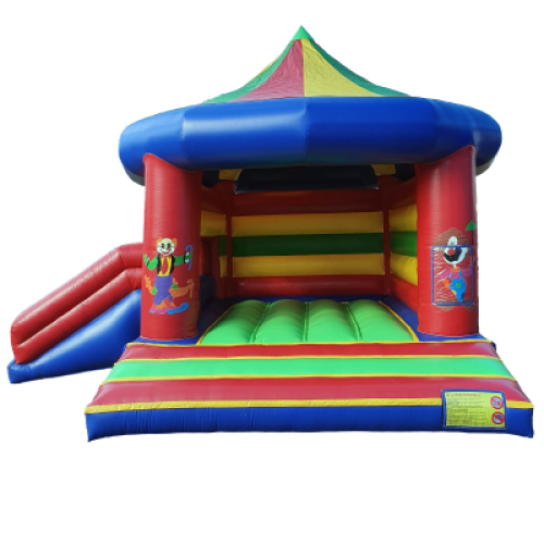Springkussen Carrousel met glijbaan